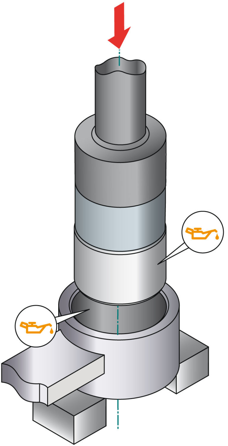 Installation process of metal-rubber-metal bushing (Manual #12) - TEDGUM