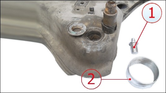 obraz instrukcja belka silnika Renault 5